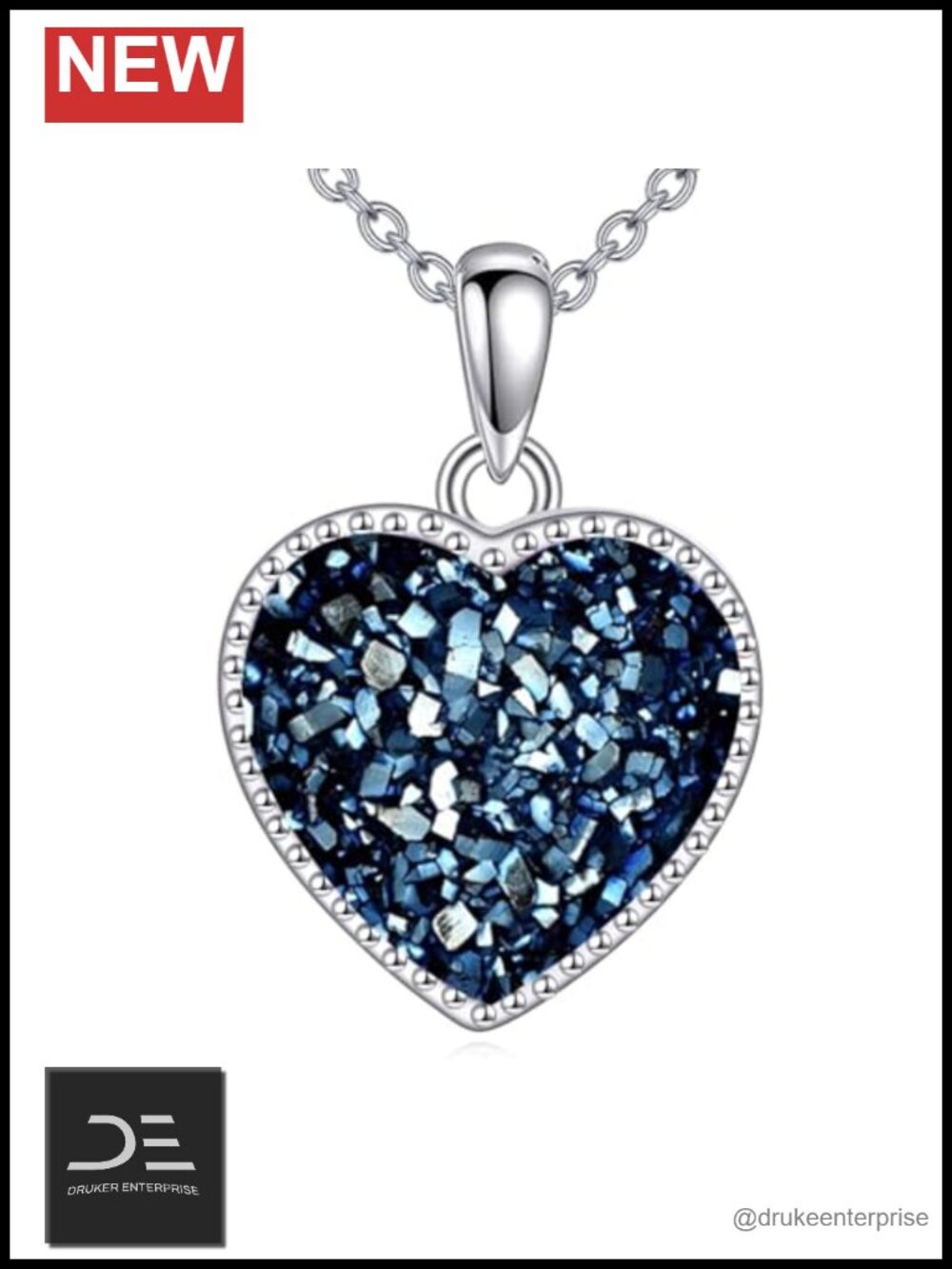 Sterling Silver Heart Pendant Necklace for Women Simple Love Jewelry Gift